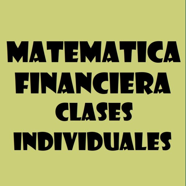 MATEMÁTICA FINANCIERA